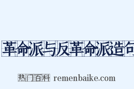革命派与反革命派造句是什么意思的图片